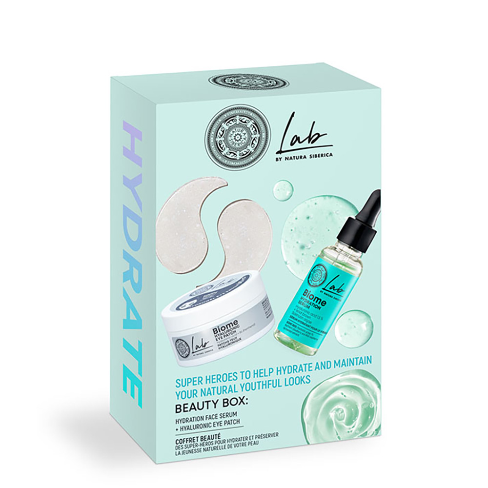 NATURA SIBERICA - PROMO PACK LAB BIOME Hydration Face Serum - 30ml & Hyaluronic Eye Patch - 60τεμ